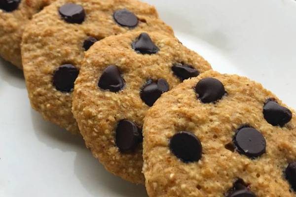 Galletas de avena con trozos de chocolate