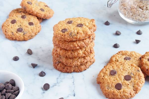 Galletas de avena con trozos de chocolate